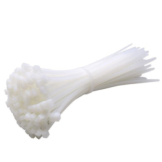 100X Cable Ties Zip Ties Nylon UV Stabilised Bulk White Cable Ties - 10*700mm White