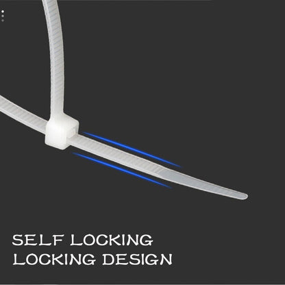 100X Cable Ties Zip Ties Nylon UV Stabilised Bulk White Cable Ties - 10*700mm White