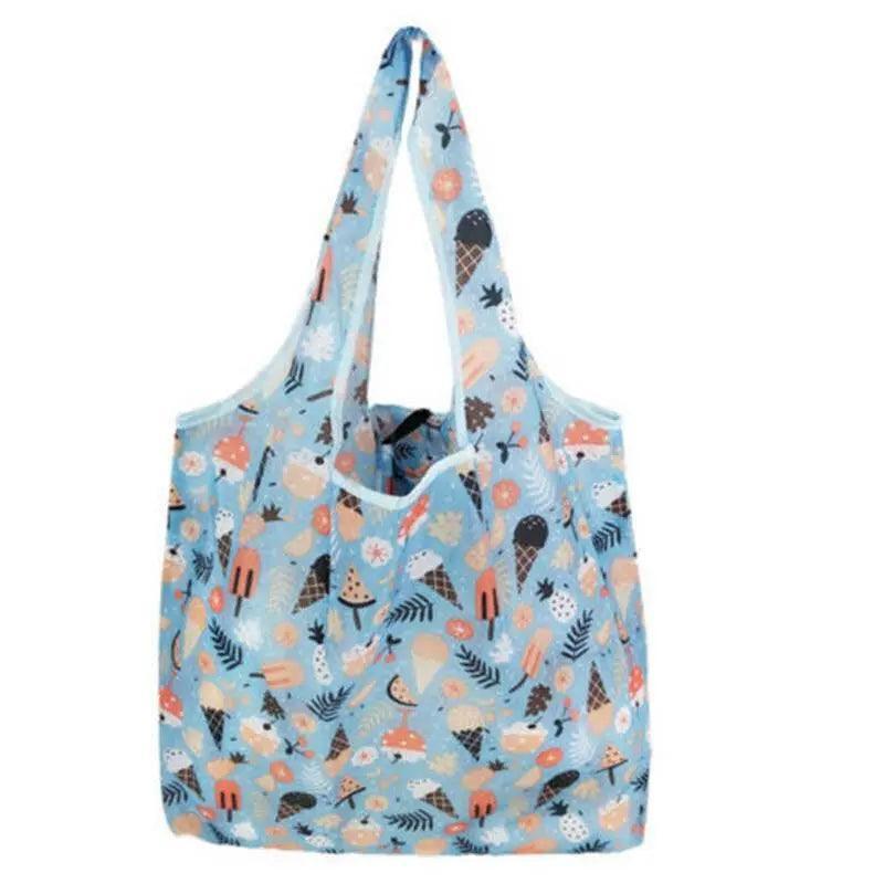 Reusable Foldable Light Waterproof Shopping Bags Carry bag Grocery Big - B-32