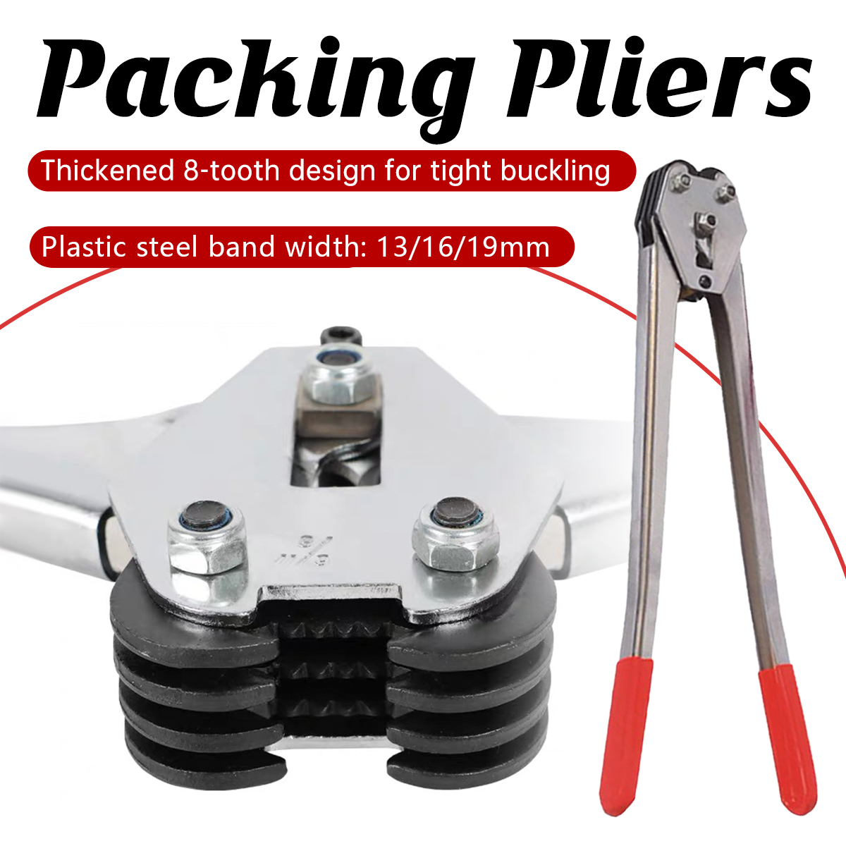 Manual Strapping Tool Set Packing Banding Pliers Practical Tensioner Sealer