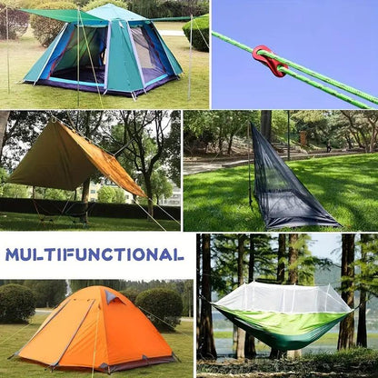 100m Paracord Outdoor Camping Binding Braided Rope Survival Gear Hiking Rope - Orange