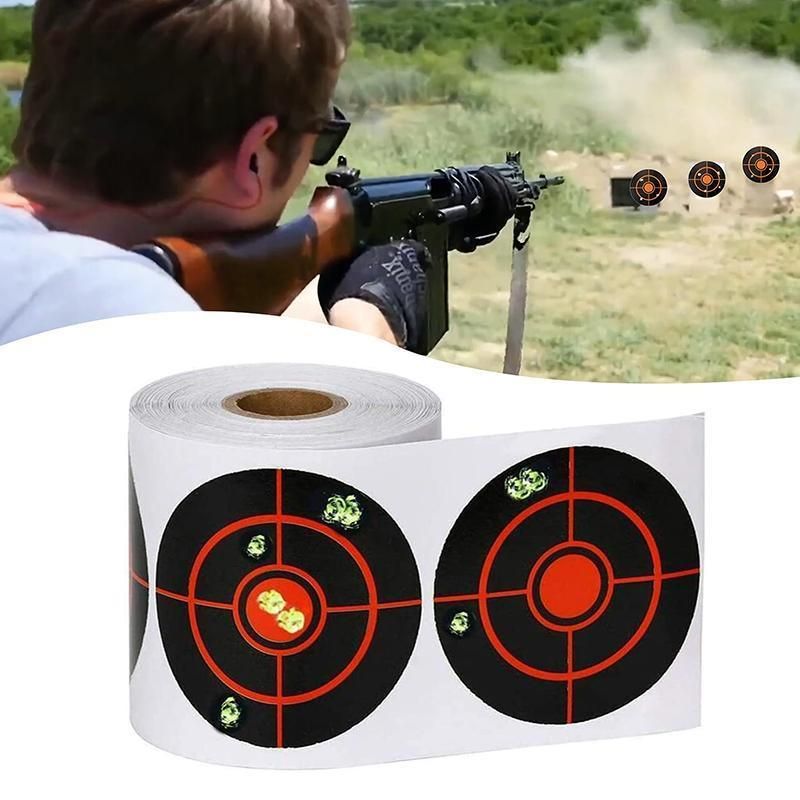 250X Roll Shooting Target Self Adhesive Targets Splatter Reactive Target Sticker
