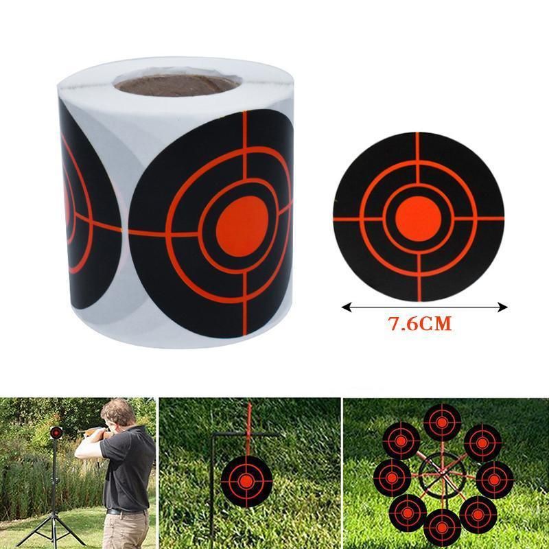 250X Roll Shooting Target Self Adhesive Targets Splatter Reactive Target Sticker