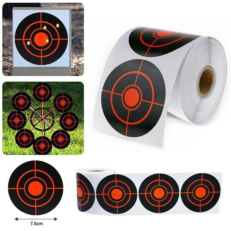 250X Roll Shooting Target Self Adhesive Targets Splatter Reactive Target Sticker