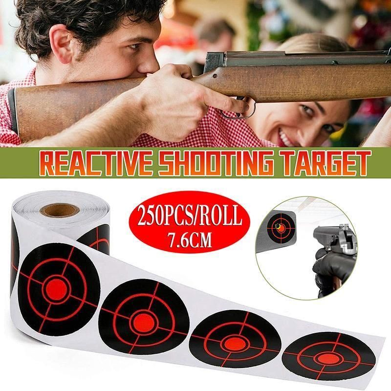 250X Roll Shooting Target Self Adhesive Targets Splatter Reactive Target Sticker