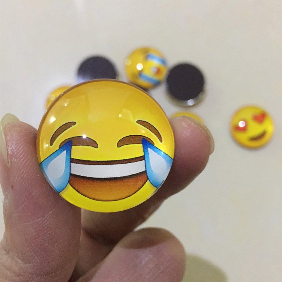 12pcs Cartoon Emoji Fridge Magnets Decorative Kitchen Refrigerator Magnets Set