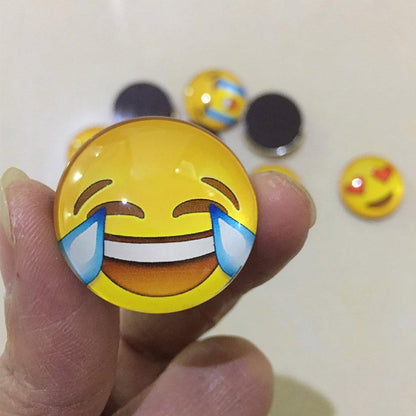 12pcs Cartoon Emoji Fridge Magnets Decorative Kitchen Refrigerator Magnets Set
