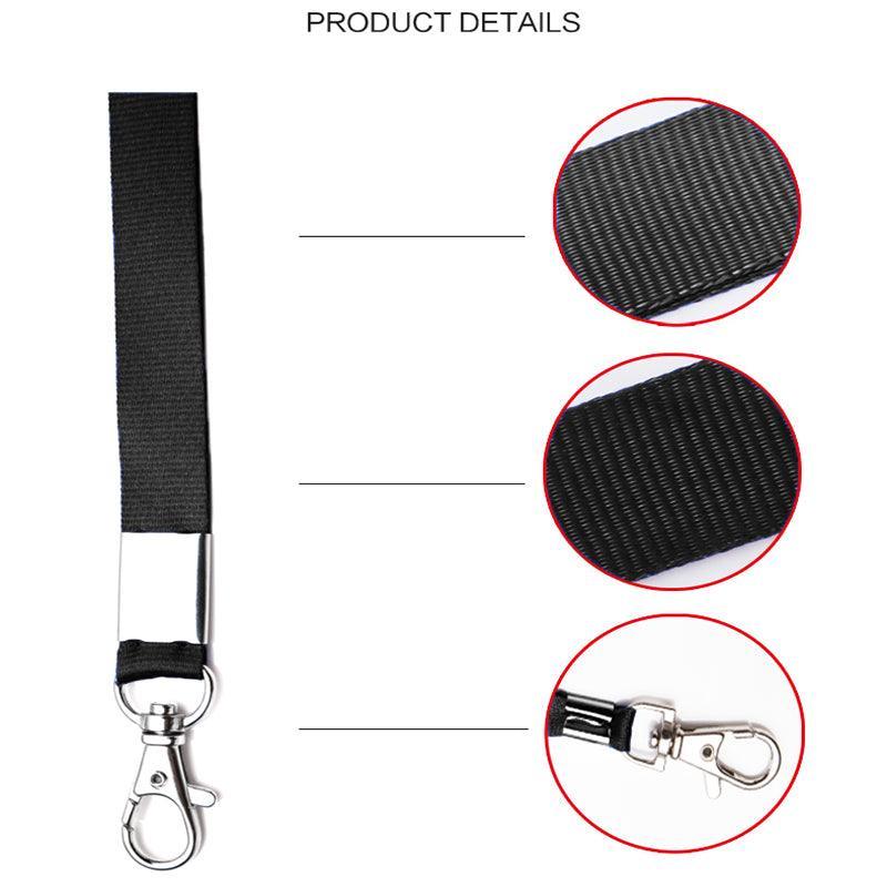 Neck Strap with Clip for ID Badge Name Tag Card Holder Lanyard - Red