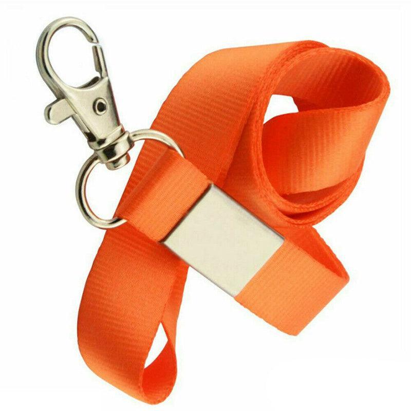 Neck Strap with Clip for ID Badge Name Tag Card Holder Lanyard - Red