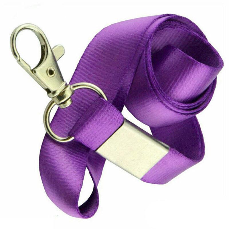 Neck Strap with Clip for ID Badge Name Tag Card Holder Lanyard - Red