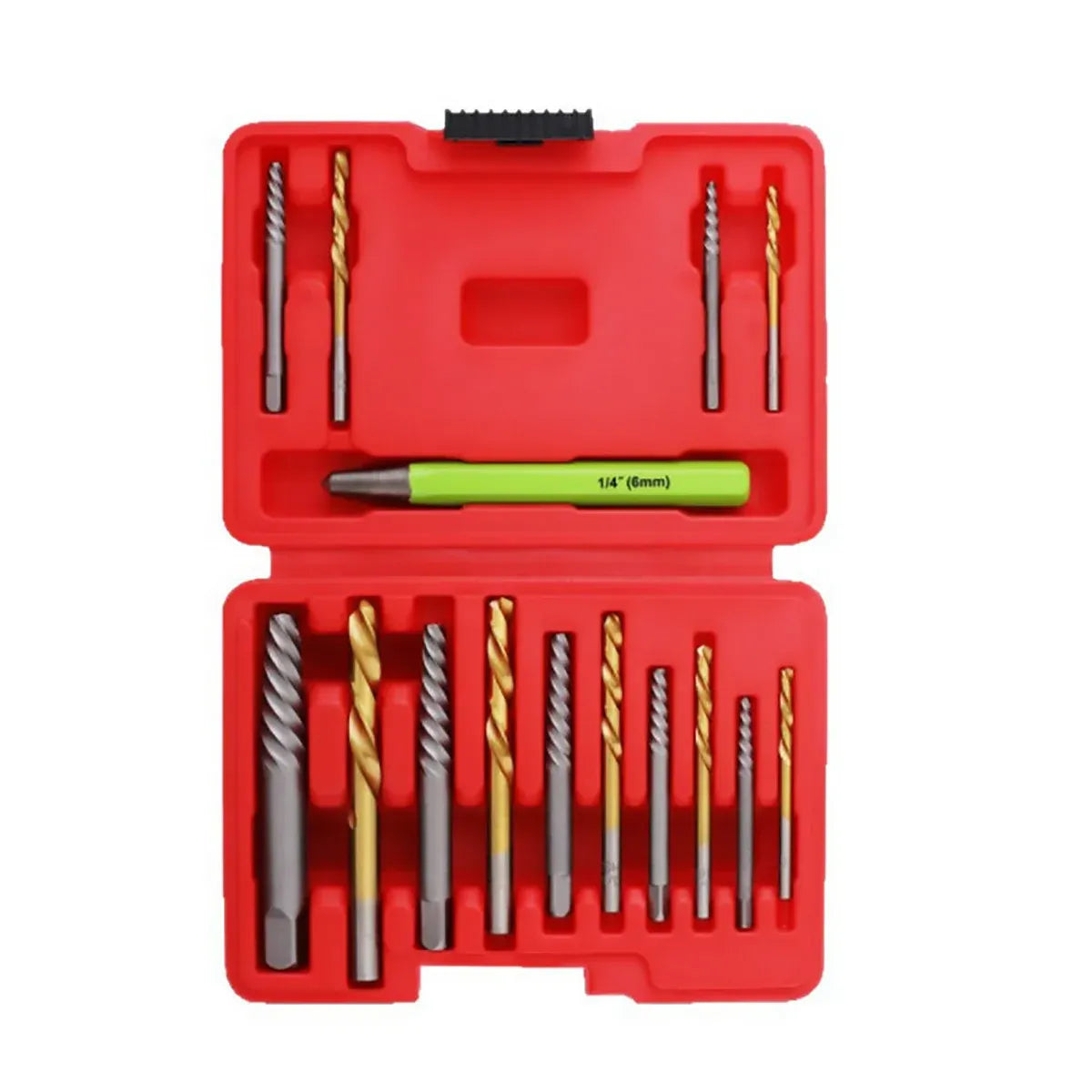 15Pcs Multi Function Drill Bit Stripped Screw Extractor Bolt Screw Remover Set