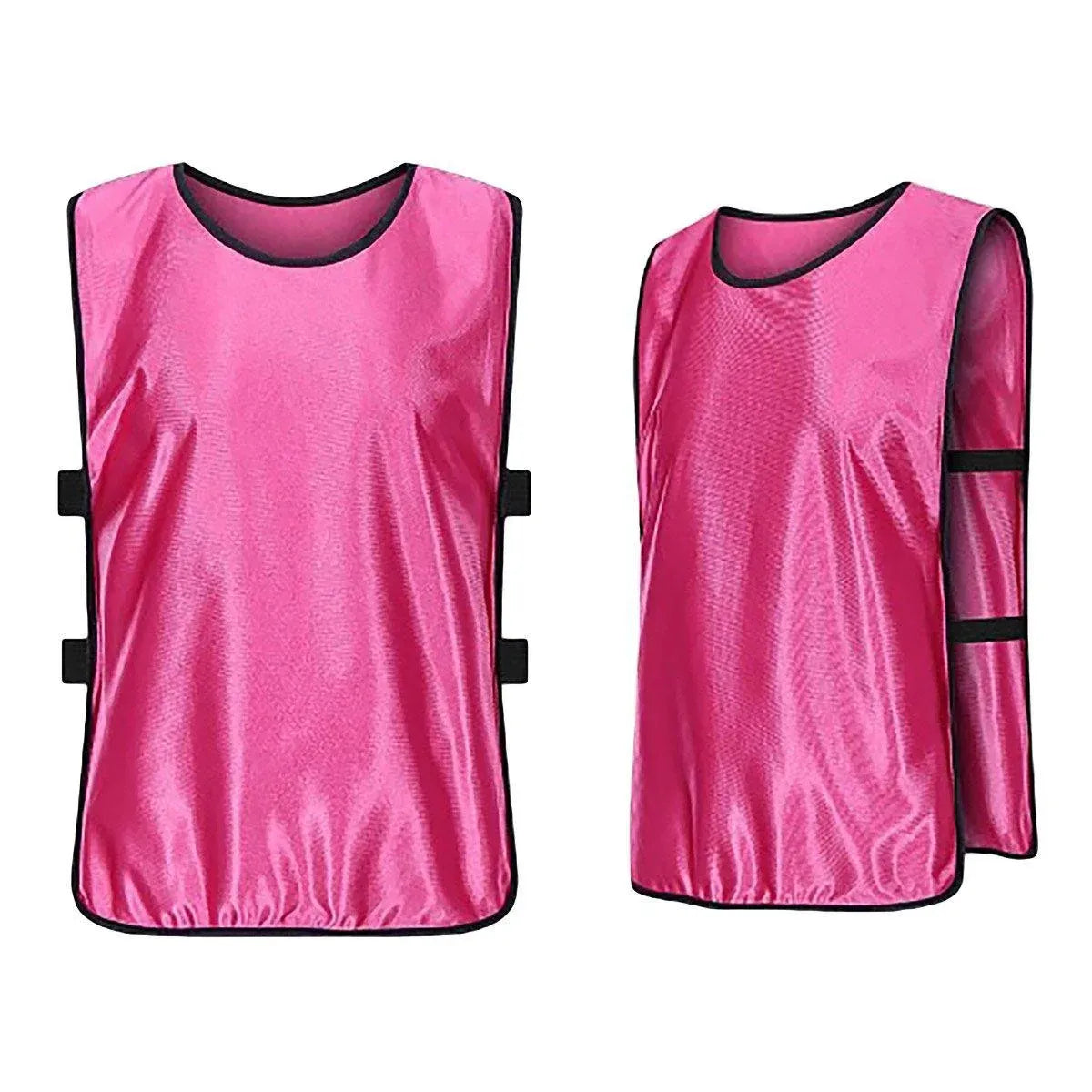6X Sports Training Bibs Soccer Vests Group Team Bibs Basketball Cricket Football - Grass Green-L