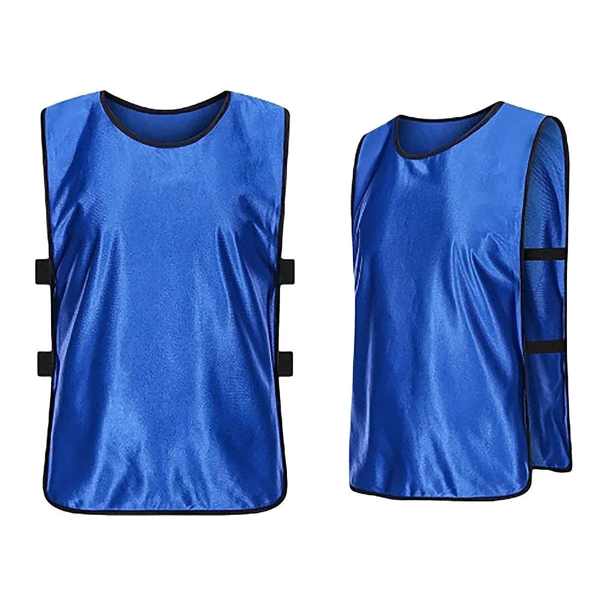 6X Sports Training Bibs Soccer Vests Group Team Bibs Basketball Cricket Football - Grass Green-L