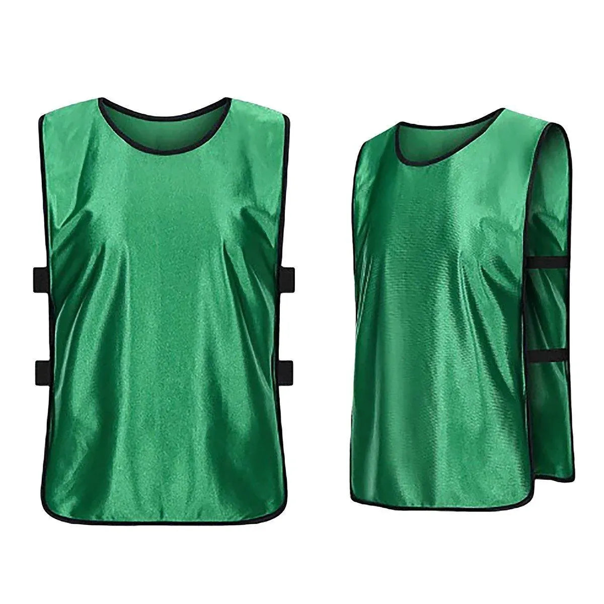 6X Sports Training Bibs Soccer Vests Group Team Bibs Basketball Cricket Football - Lake Blue-S