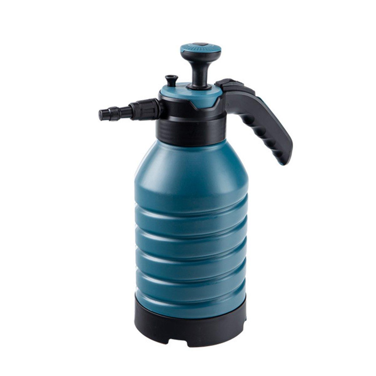 Pressure Pump Spray Bottle 2L Easy Pump Adjustable Nozzle Garden Watering Flower - Grey
