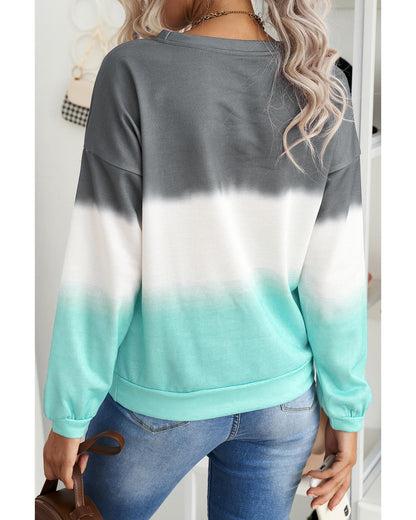 Azura Exchange Color Block Tie Dye Sweatshirt - S