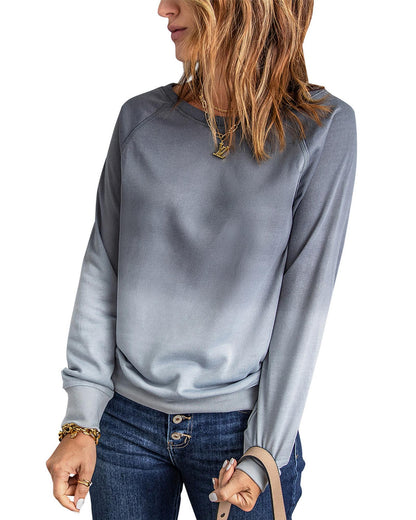 Azura Exchange Ombre Crewneck Long Sleeve Sweatshirt - M