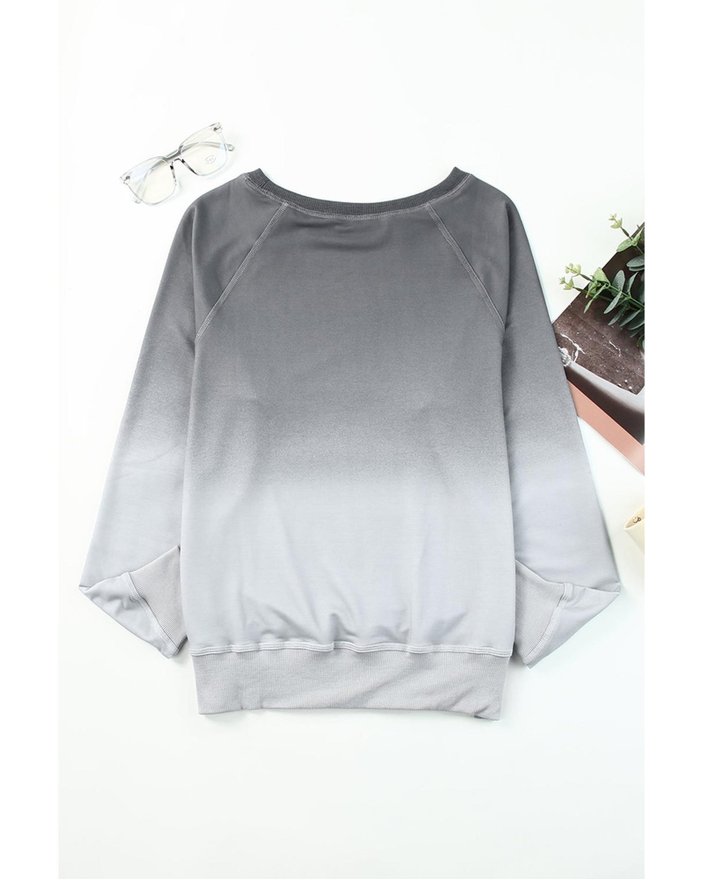 Azura Exchange Ombre Crewneck Long Sleeve Sweatshirt - M