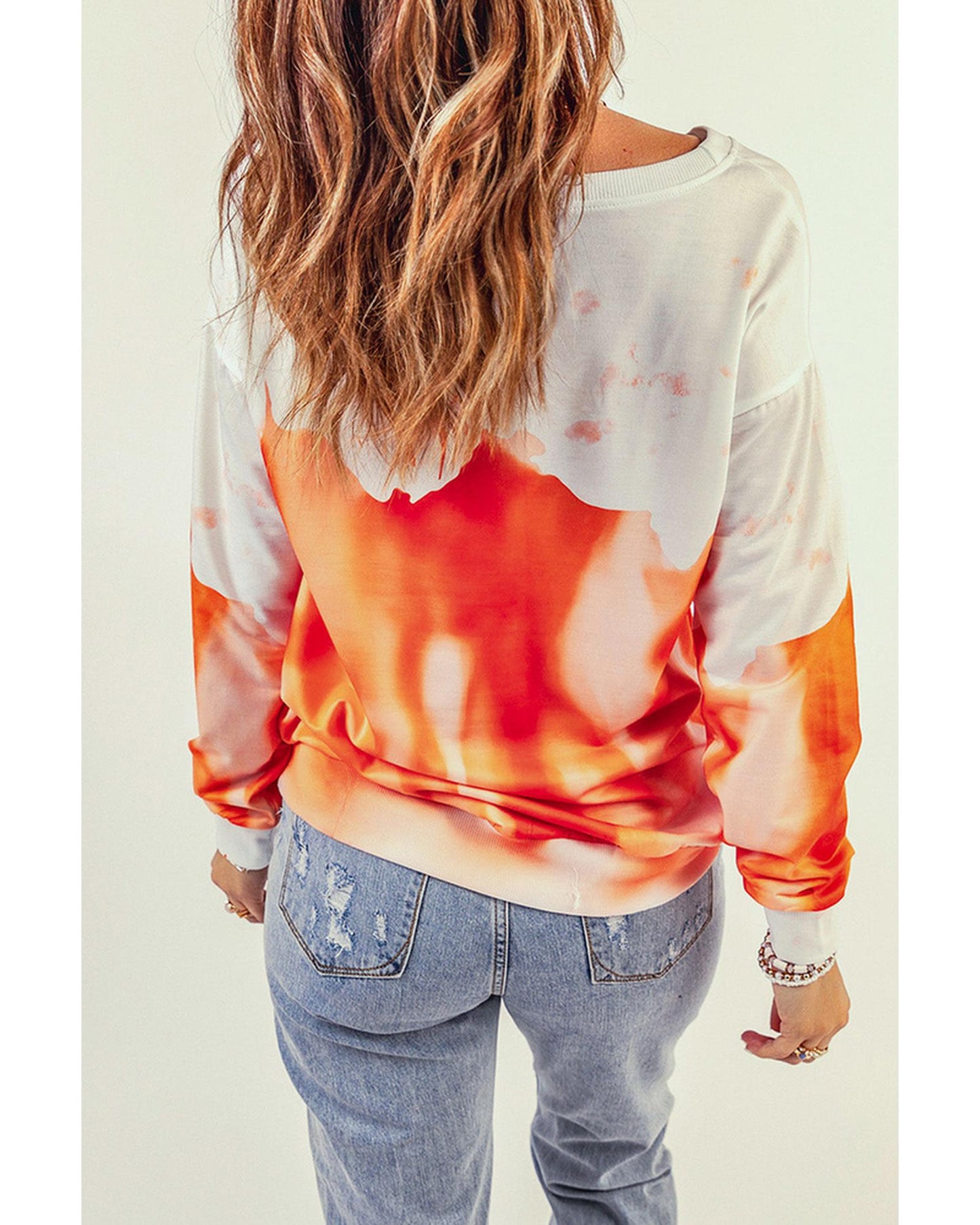 Azura Exchange Oversized Tie-dye Print Sweatshirt - M