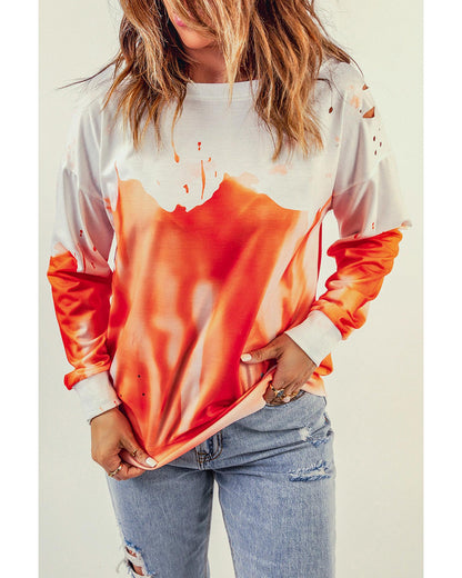 Azura Exchange Oversized Tie-dye Print Sweatshirt - XL