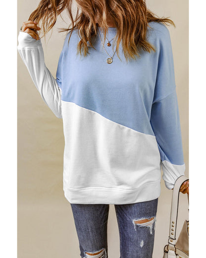 Azura Exchange Patchwork Dropped Shoulder Sweatshirt - M