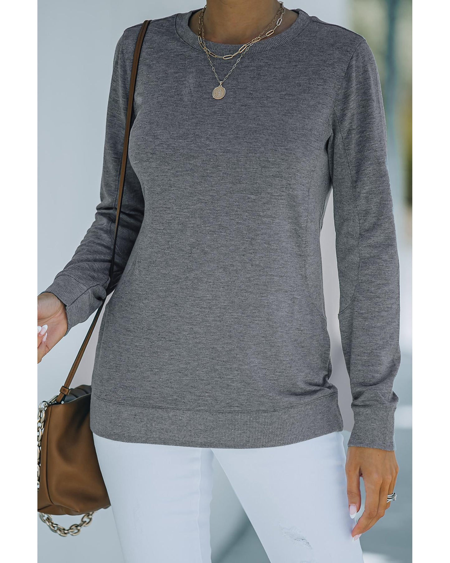 Azura Exchange Luxury Fleece Pullover Sweatshirt - M