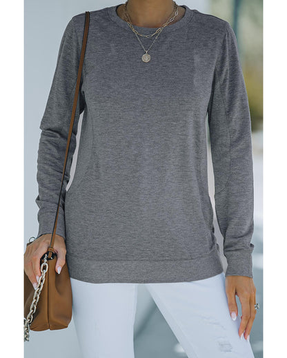 Azura Exchange Luxury Fleece Pullover Sweatshirt - M