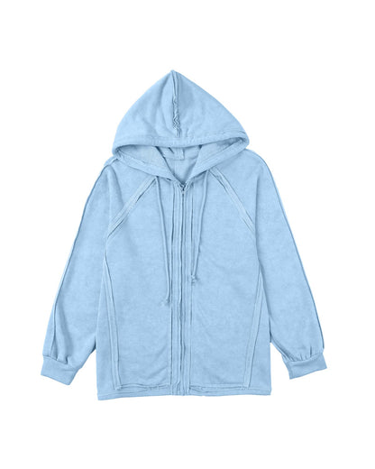 Azura Exchange Oversized Zip Up Hoodie with Pockets - 2XL