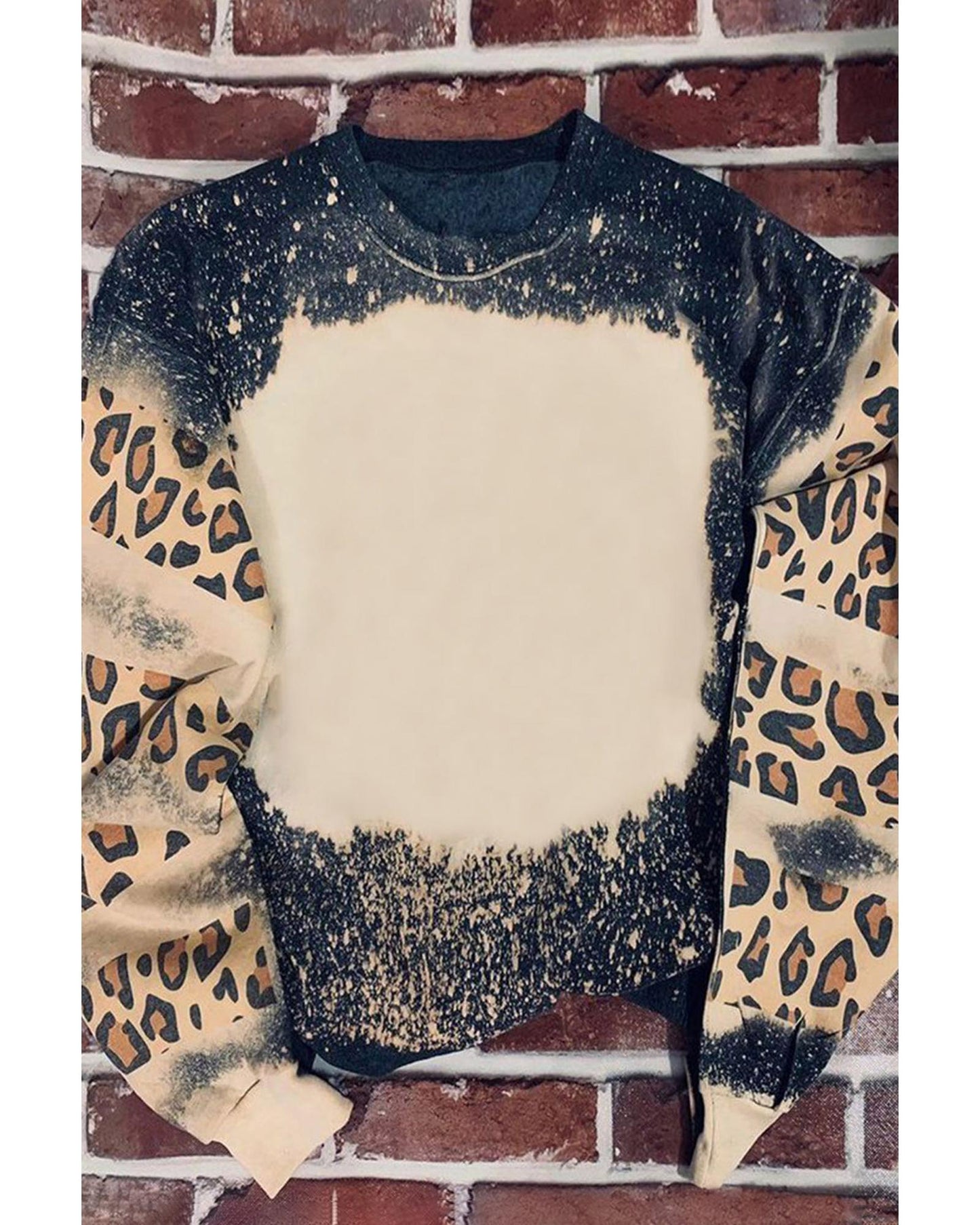 Azura Exchange Leopard Tie Dye Sweatshirt - M