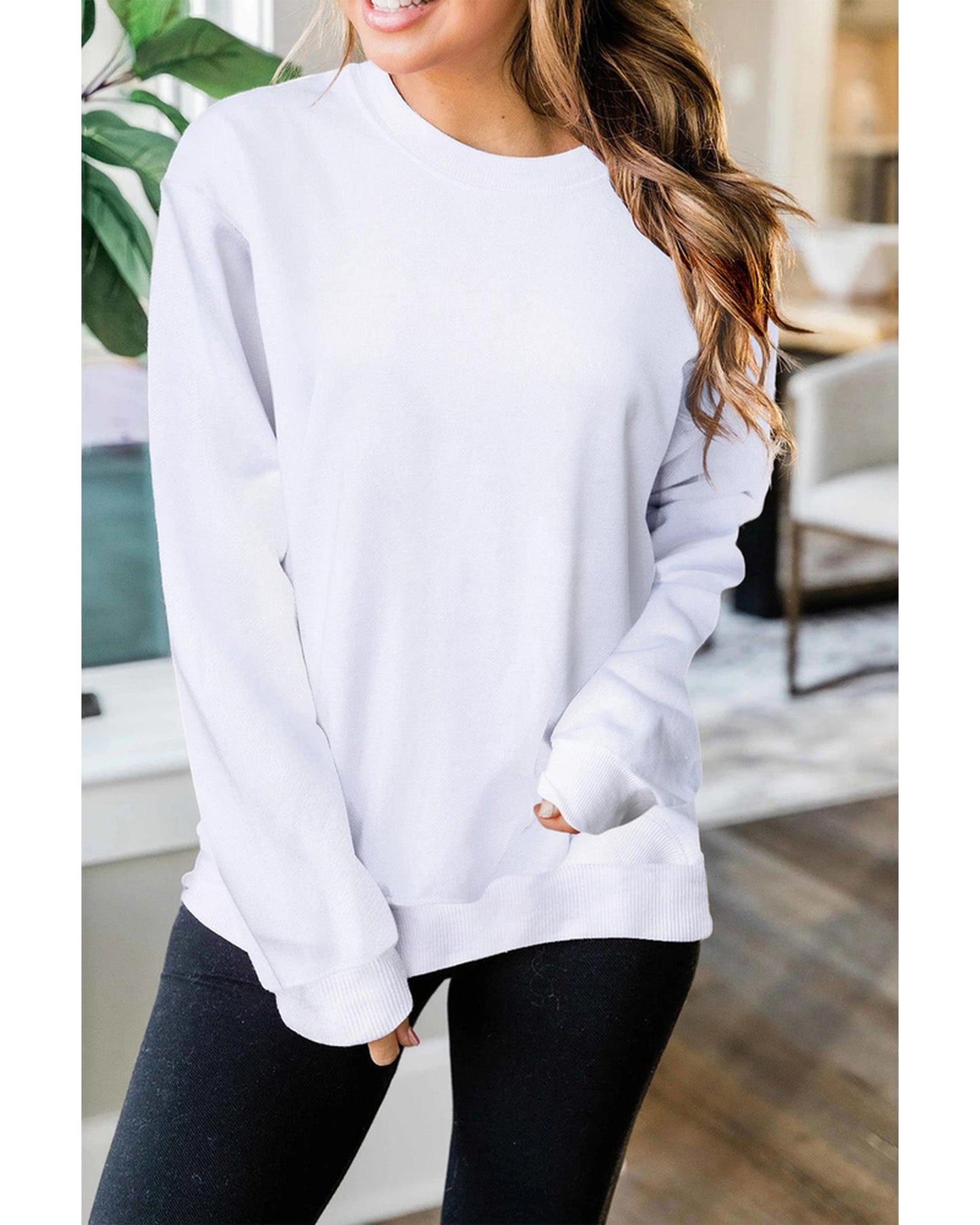 Azura Exchange Crew Neck Pullover Sweatshirt - M