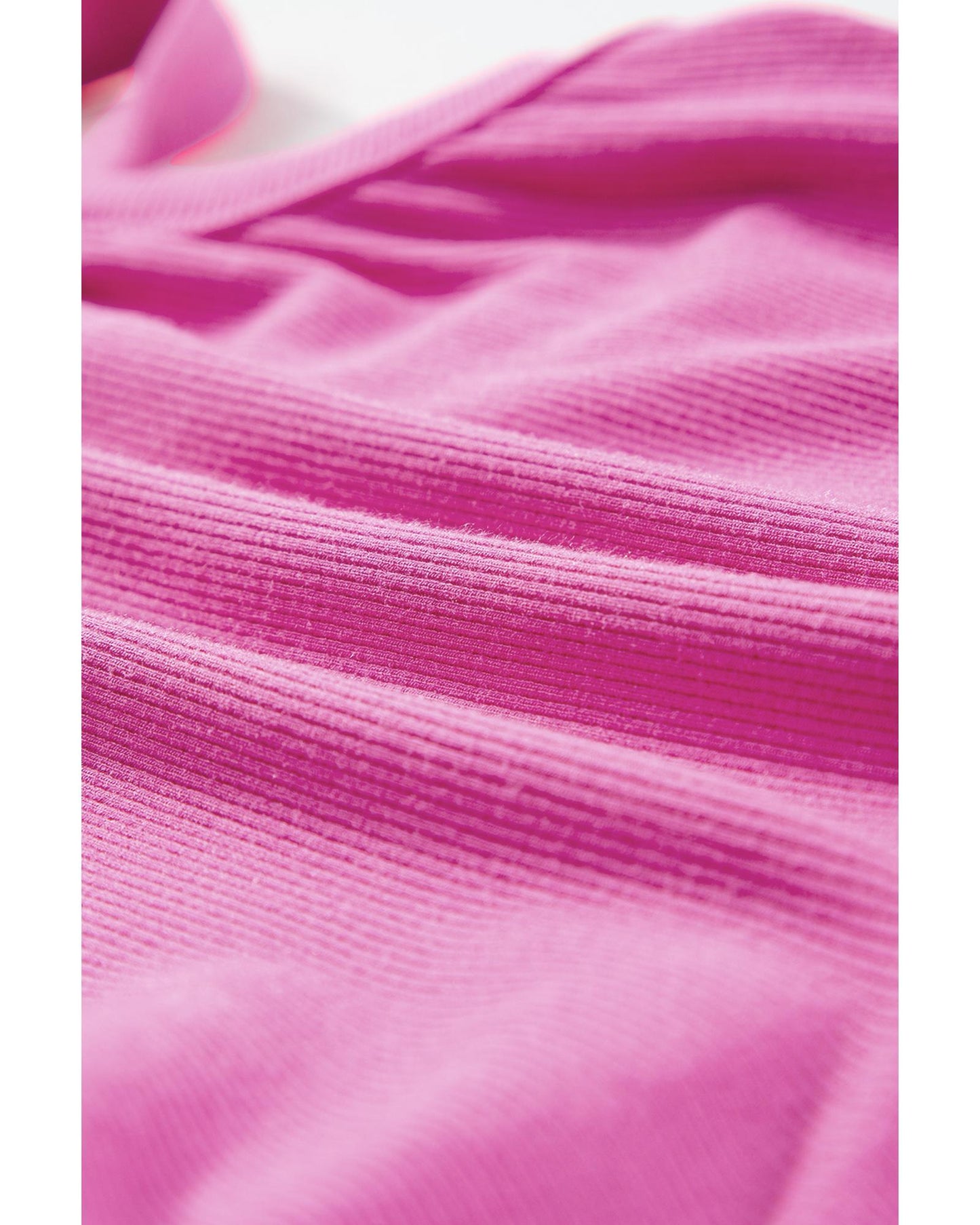 Bonbon Athletic Ribbed Cropped Cami Top - L