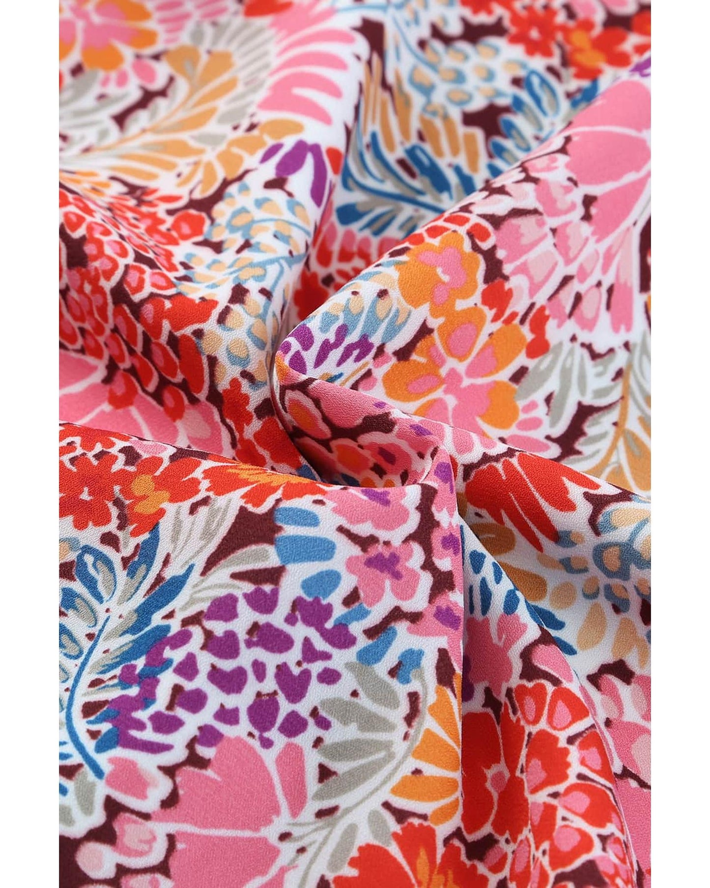 Multicolor Floral Print Relaxed Tank Top - L