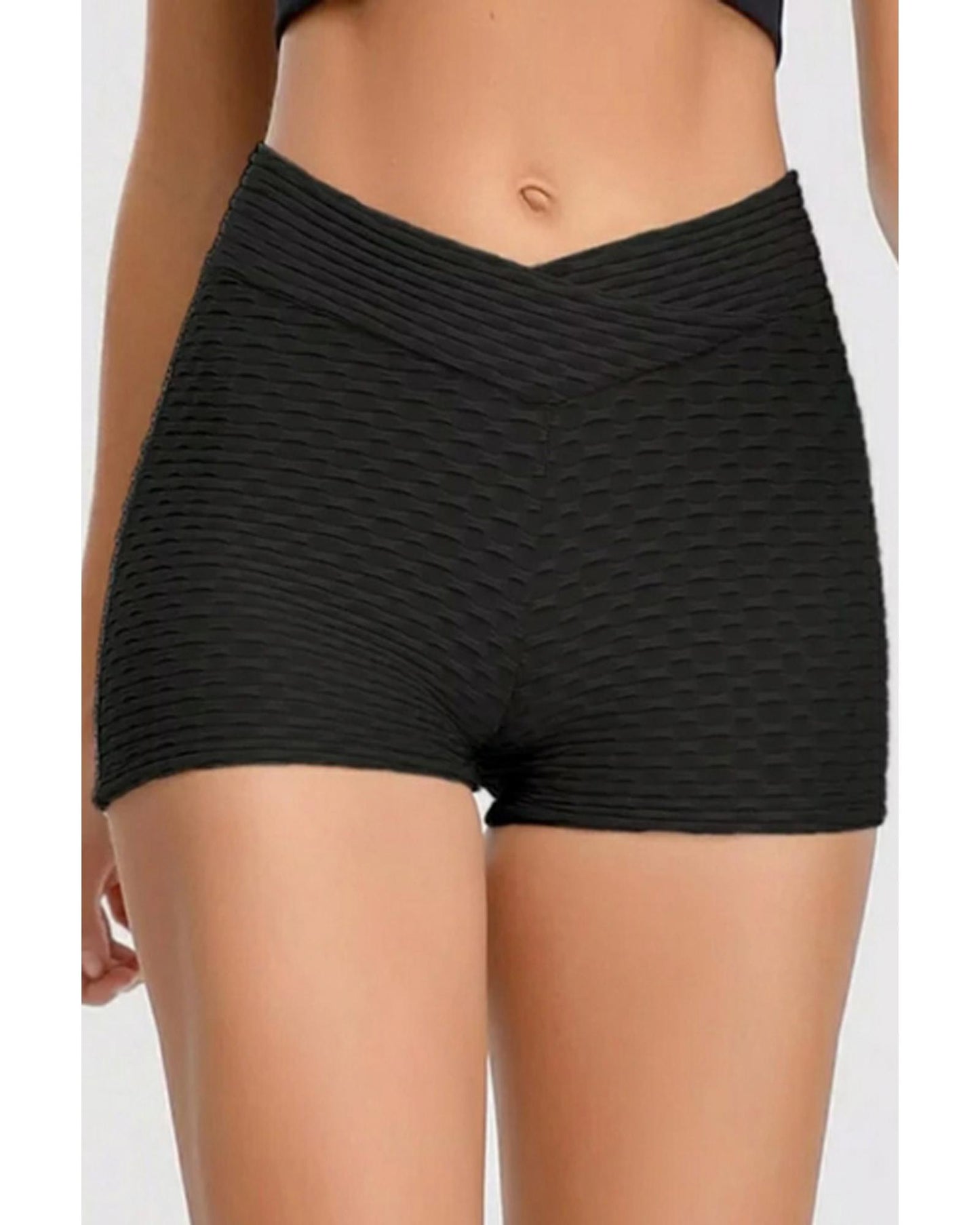 Azura Exchange High Waist Butt Lift Workout Shorts - L