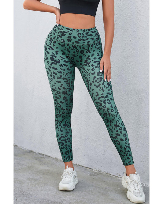 Azura Exchange Leopard Print Active Leggings - L