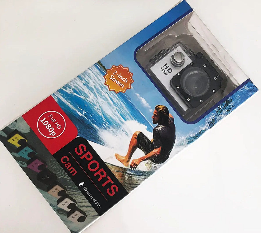 Action Camera 4K HD 16MP WiFi Waterproof 30M Sports Camera With 140° Wide Angle BLUE COLOUR