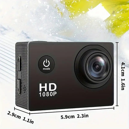 Action Camera 4K HD 16MP WiFi Waterproof 30M Sports Camera With 140° Wide Angle YELLOW COLOUR