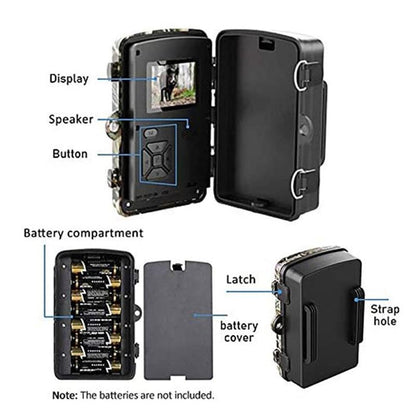 12mp Hunting Camera with 1080p Night Vision and 26 Leds