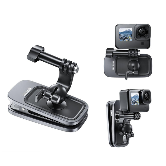 360 Degree Magnetic Backpack Clip Mount for Action Camera