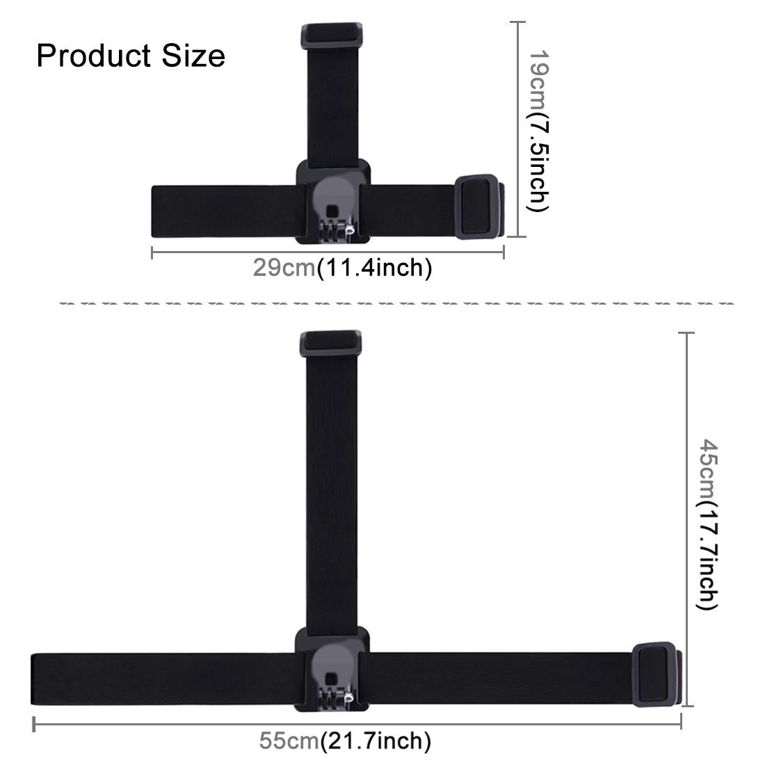 Adjustable Elastic Mount Belt For Action Cameras