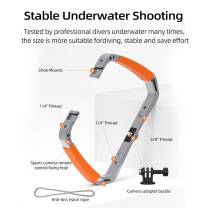 Underwater Scuba Diving Handheld Stabilizer For Action Cameras