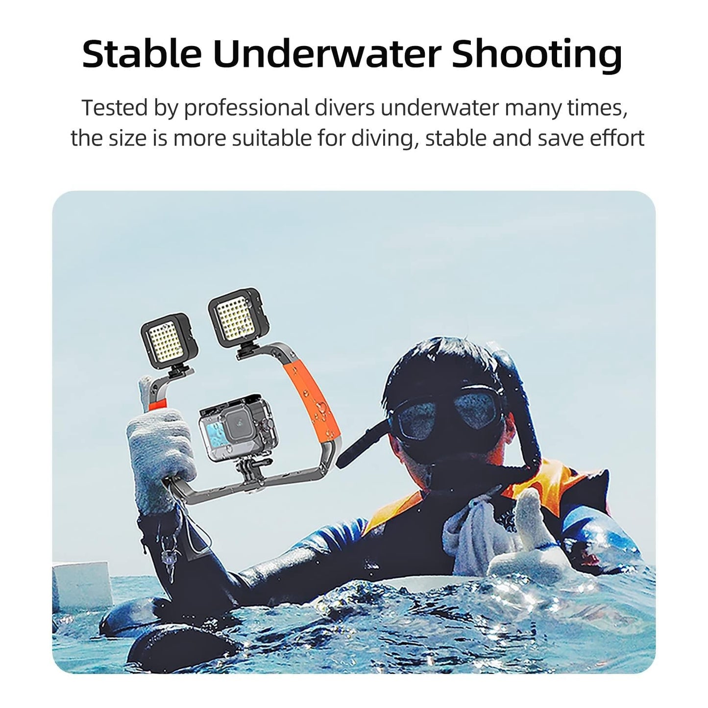 Underwater Scuba Diving Handheld Stabilizer For Action Cameras