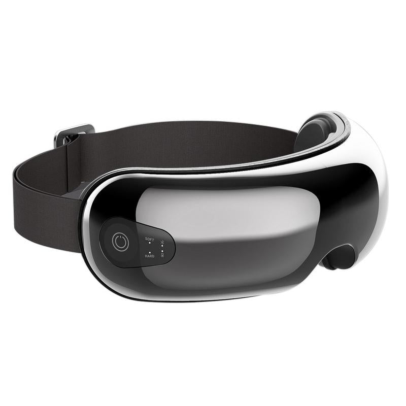 Smart Eye Massager With Hot Compress Air Pressure & Vibration - Black