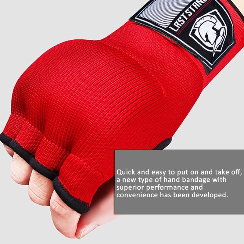 Protective Half Finger Boxing Gloves With Gel Padding And Wrist Support - One Size - Blue