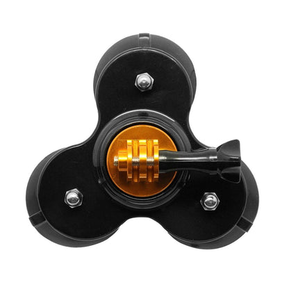 Universal Suction Cup Mount for Action Cameras with Tripod and Handle - Dark Blue