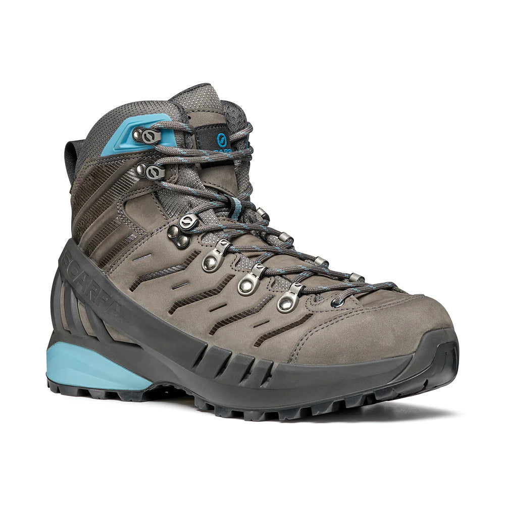 Scarpa Womens Cyclone Gore-Tex Vibram Sole Boots Hiking Trekking Shoes - Grey/Arctic - EU 38