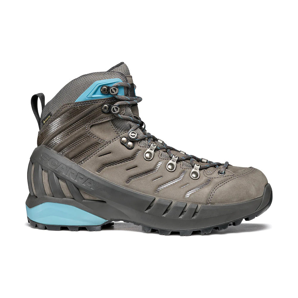 Scarpa Womens Cyclone Gore-Tex Vibram Sole Boots Hiking Trekking Shoes - Grey/Arctic - EU 41