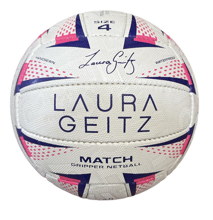 Laura Geitz Match Gripper Netball Hand Sewn Waterproof Official Size 4