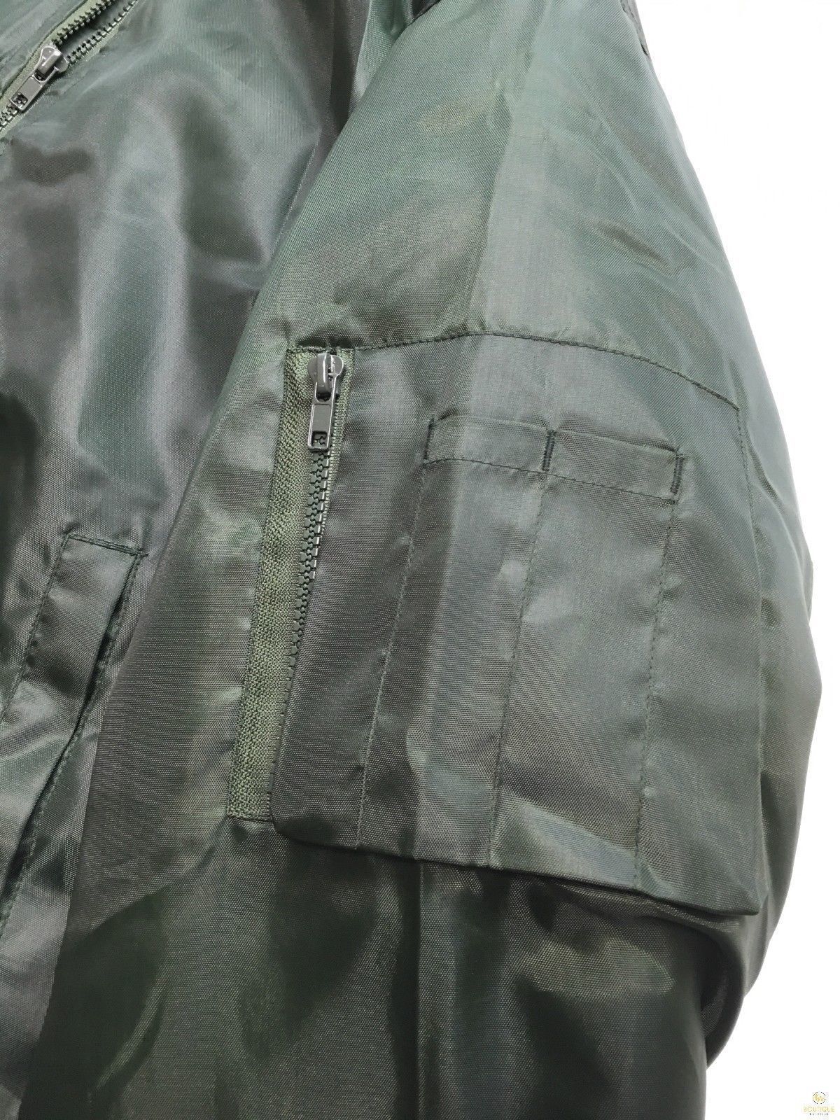 Plus Size Quilted Jacket Zip Up Classic Padded Flight Flying Winter Big & Tall - Bottle Green - Bottle Green - 6XL