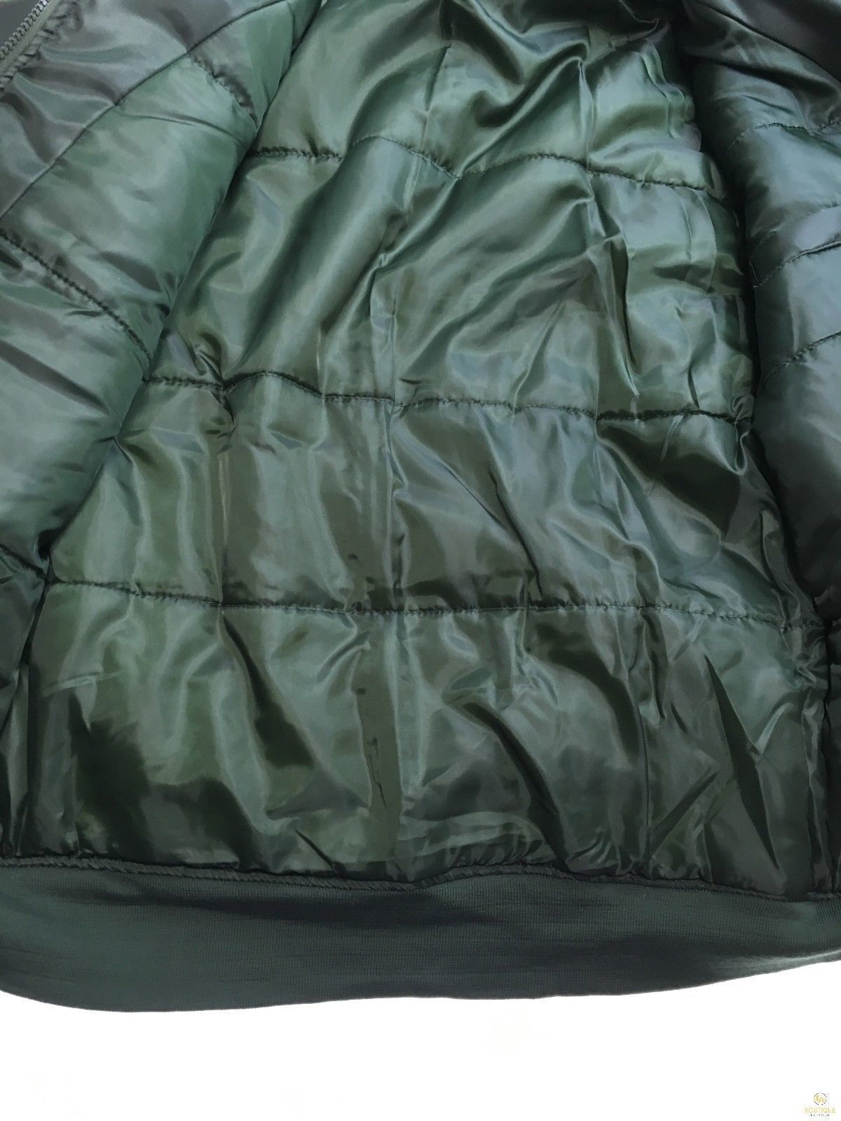 Plus Size Quilted Jacket Zip Up Classic Padded Flight Flying Winter Big & Tall - Bottle Green - Bottle Green - 6XL