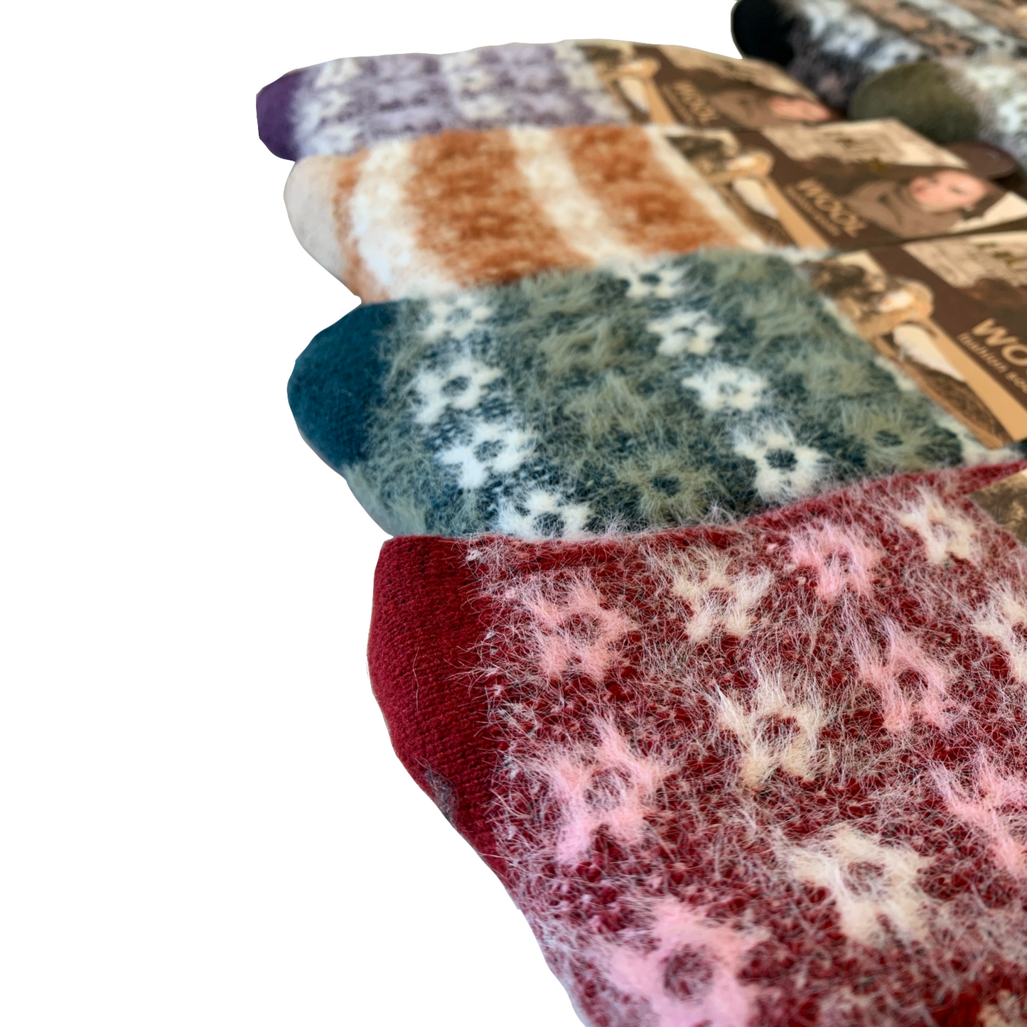 6 Pairs Womens Angora Wool Socks Extra Warm Winter Thermal Soft